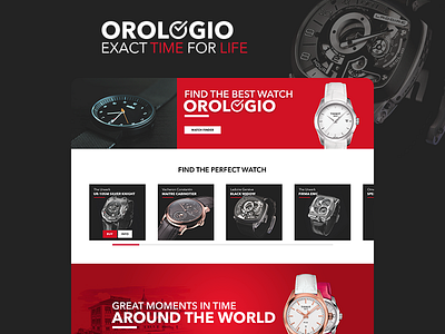 Orologia.io clean design interface minimal orologiaio redesign responsive ui user ux webdesign wip