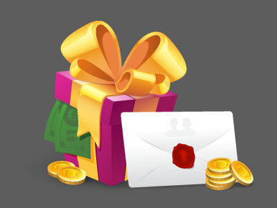 Icon, Invitation gift gift icon invite