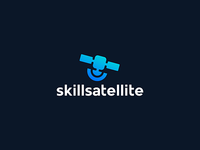 SkillSatellite adobe illustrator brand identity branding business logo company logo creative logo logo logo design logotype minimal logo minimalist logo satellite logo skill logo