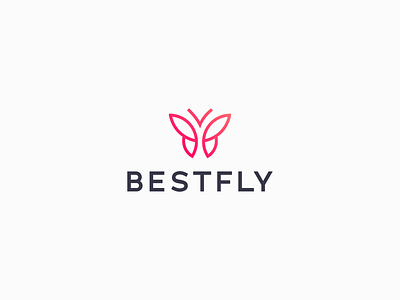 Bestfly abstract logo brand identity branding business logo butterfly butterfly logo company logo creative logo design fly logo illustrator letter logo logo logo design minimal logo minimalist logo pictorial logo simple logo