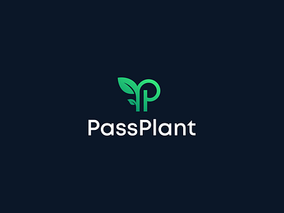 PassPlant brand identity branding company logo corporate logo creative logo graphic design green logo leaves logo logo logo design logotype minimal logo minimalist logo plant logo simple logo vector logo