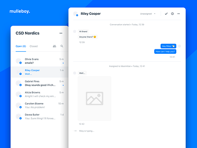 Messenger Helpdesk chat helpdesk inbox interface messenger reply rows social tickets