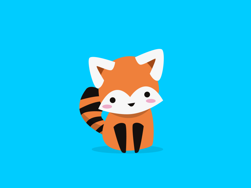 The fearless red panda 2d animation gif motion red panda