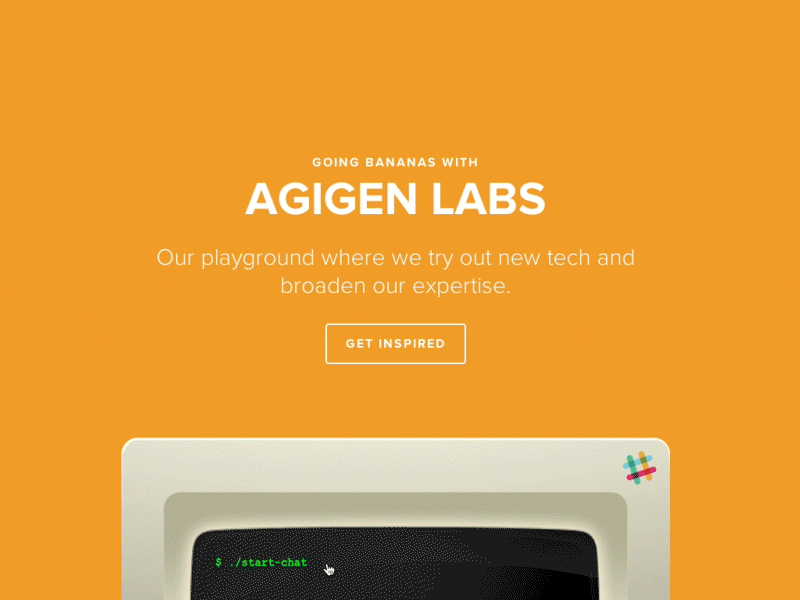 Agigen Chat agigen apple chat design retro slack web web design website