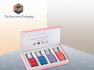 Nail Polish Boxes 3d animation branding design graphic design illustration logo motion graphics packaging ui vector