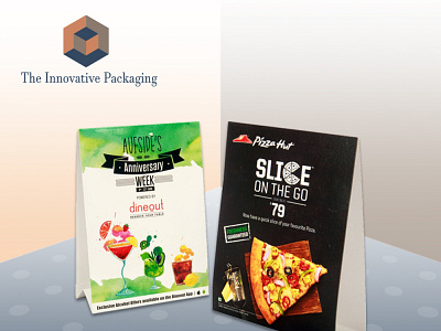 Table Tents Printing animation branding design graphic design illustration logo motion graphics packaging ui vector