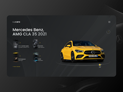 CarVATO - Car Gallery 🚗 application benz branding buy car design interaction market mercedes minimal mobile podcast sell ui ux web design