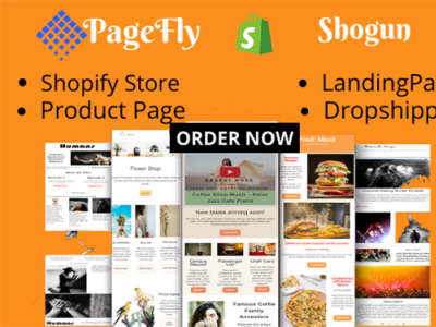 I will create shopify product landing pagewith pageFly or shogun dropshipping store gempages landing page design page builder pagefly shogun shopify shopify customize shopify design shopify expert shopify landing page shopify store shopify store expert shopify website store zipify