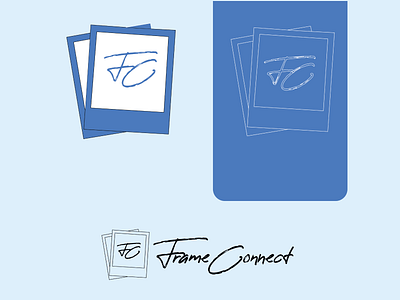 Frame Connect adobe design illustration illustrator logo logodesign main media service social webapp