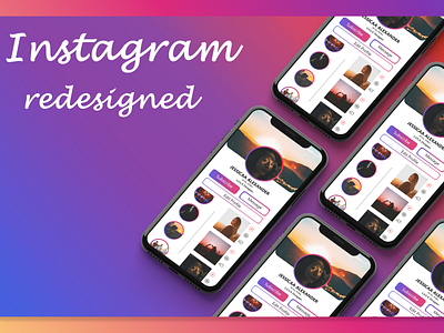 Instagram Redesigned adobe adobexd app dailyui design instagram iphonex uidesign uiux ux