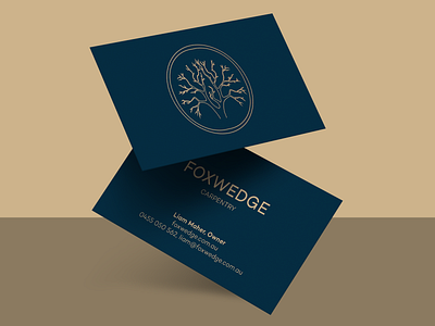 Carpentry logo and business cards