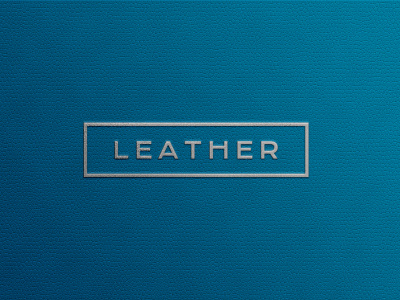 Leather Blue Emboss Mockup