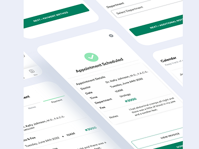 Hospital appointment app appointment booking design healthcare mobile ui ux