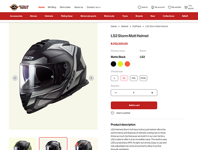 ecommerce product page design ecommerce helmets metallic horse motrocycel product page ui
