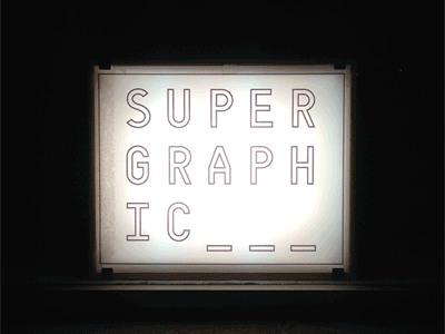 Supergraphic Light Box Sign