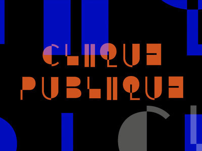 CliquePublique bags geometric identity logos nc negative space typography