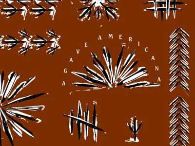 Gallo Pelón agave linoleum cut bar illustration mezcal nc raleigh