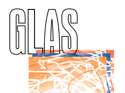 GLAS identity neon poster