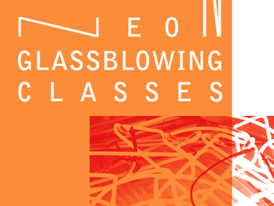 Glassblowing identity neon poster