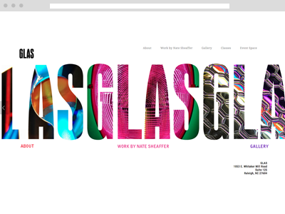 GlasGlasGlasGlasGlas website artist neon website