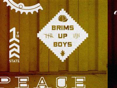 Brims Up Boys typography