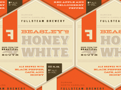Fullsteam X Beasley's beer fullsteam label north carolina