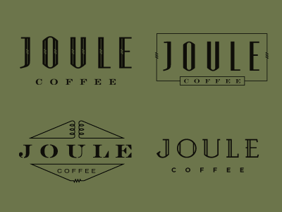 Joule Coffee coffee identity logo