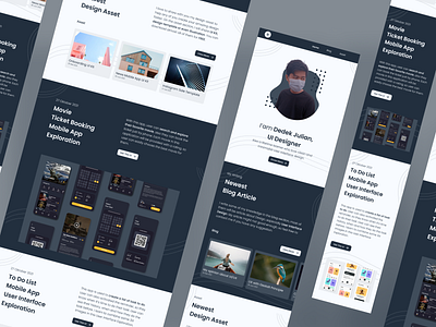 Personal Website Mobile Responsive User Interface Design