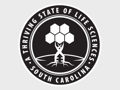 SCBIO — 2014 Conference Logo 2 badge bio biotech branding event helix icon life science logo scbio south carolina tree