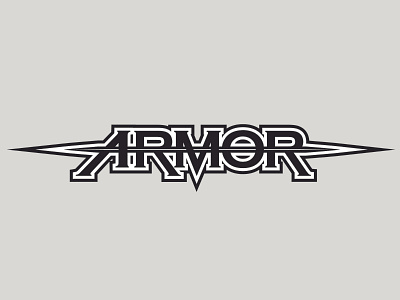 Armor Logo armor conan fantasy heavymetal logo novel pulp typeface