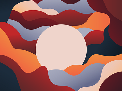 my sun color design graphicdesign illustration minimal poster sun sunset vector