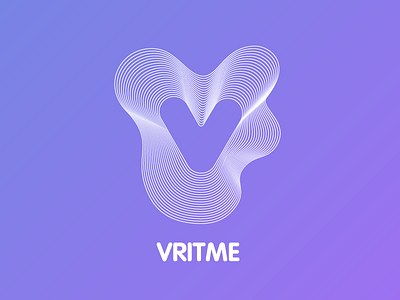 Logo for Vritme branding flat flat studio flatstudio icon identity logo logotype love music vritme