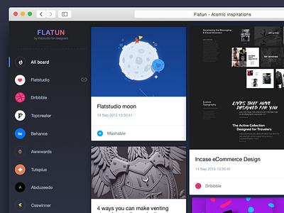 Flatun - Atomic inspirations character design flatun inspiration portugal rss ui ux web