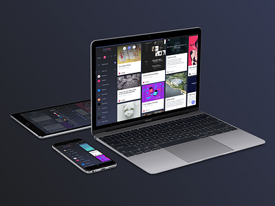 Flatun´s devices design flatun inspiration menu modal portugal rss settings ui ux web
