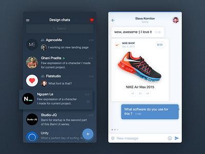 Design chat for iPhone