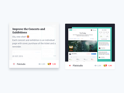 Dribbble blocks for Flatun 2.0 blocks dribble emoji flatstudio flatun hover inspiration portfolio smile ui ux