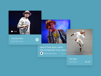 Play Music blocks - #9 apps blocks google material music play redesign ui ux