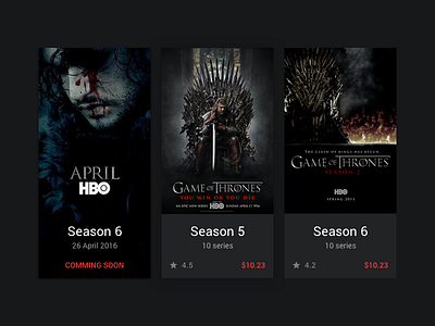 Google Play blocks - #10 cards film films google google play play redesign season series ui ux web