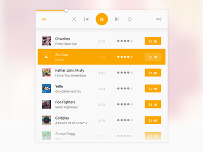 Play Music - Player #2 app flat google google play material music play player ui ux
