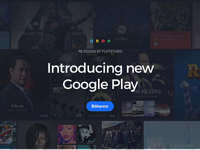 Google Play Redesign app app store flat google google play material material design redesign ui ux