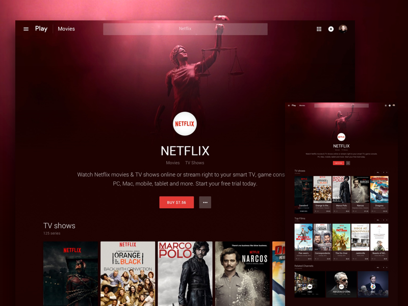 Google Play Movies Tv Channel By Flatstudio On Dribbble