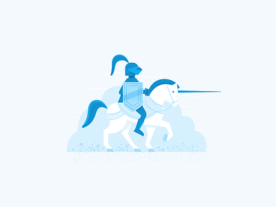 Knight on the horseback flat flatata flatstudio horseback illustration jili bili knight vector