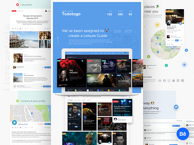 Todotogo - Redesign 2do2go bechance leisure map mobile presentation profile project redesign search todotogo ux