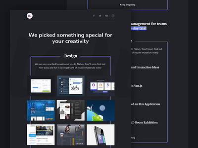 Email Newsletter: Flatun design dev email email newsletter flatun newsletter ui