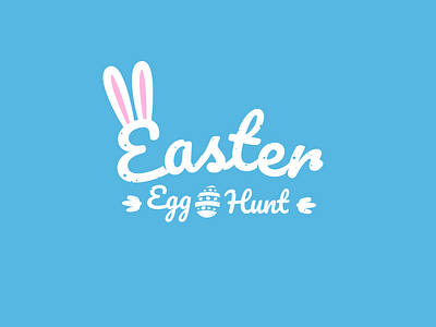 Twin: Easter logo easter egg egg hunt funny logo logotype rabbit twin