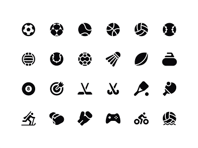 Exercise Pictograms Fill icon