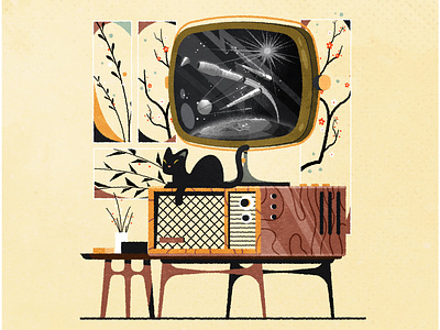 Philco Predicta futurism illustration illustrator industrial industrial design minimalist retro television texture vector