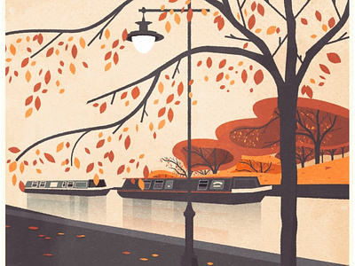 Autumn Colours autumn fall illustration illustrator london minimalist texture vector