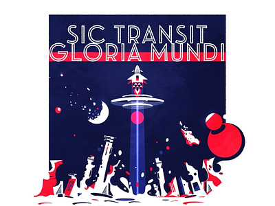 Sic Transit book cover design illustration illustrator minimalist science fiction texture vector
