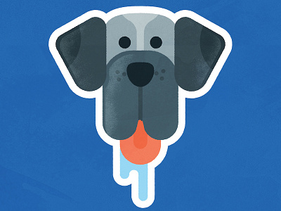 Great Dane Sticker animal animals dog great dane icon minimalist pet sticker